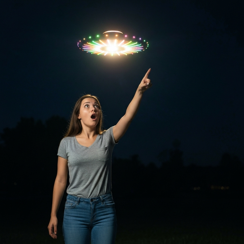 Martor observând fenomen UAP